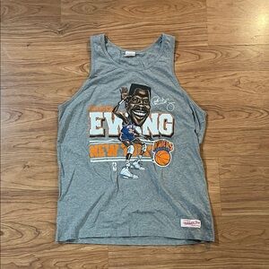 Mitchell & Ness Gray Patrick Ewing Knicks Tank Top size large